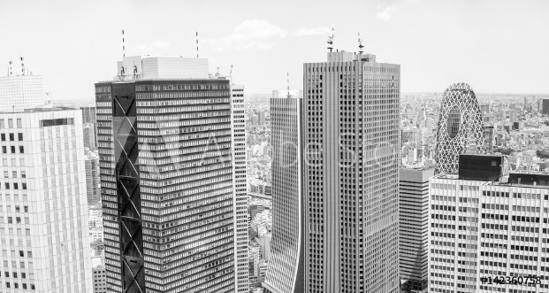 Picture of TOKYO - MAY 20 2016Aerial view of Shinjuku skyline Tokyo is visited by 15 million people every year